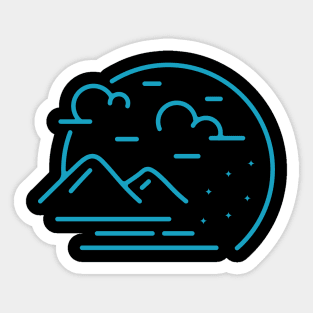 Mountain minimalist Sticker